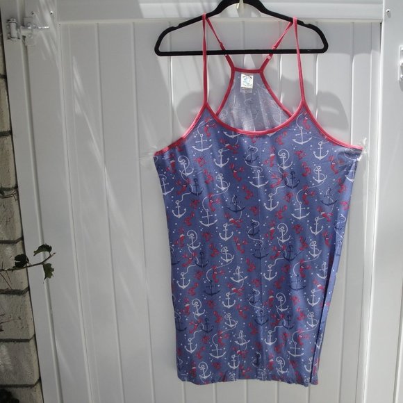 Nite Munki Anchors Delta Gamma Sorority Nautical Nightgown Several Sizes - Picture 1 of 2